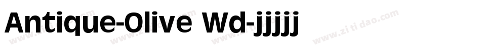 Antique-Olive Wd字体转换